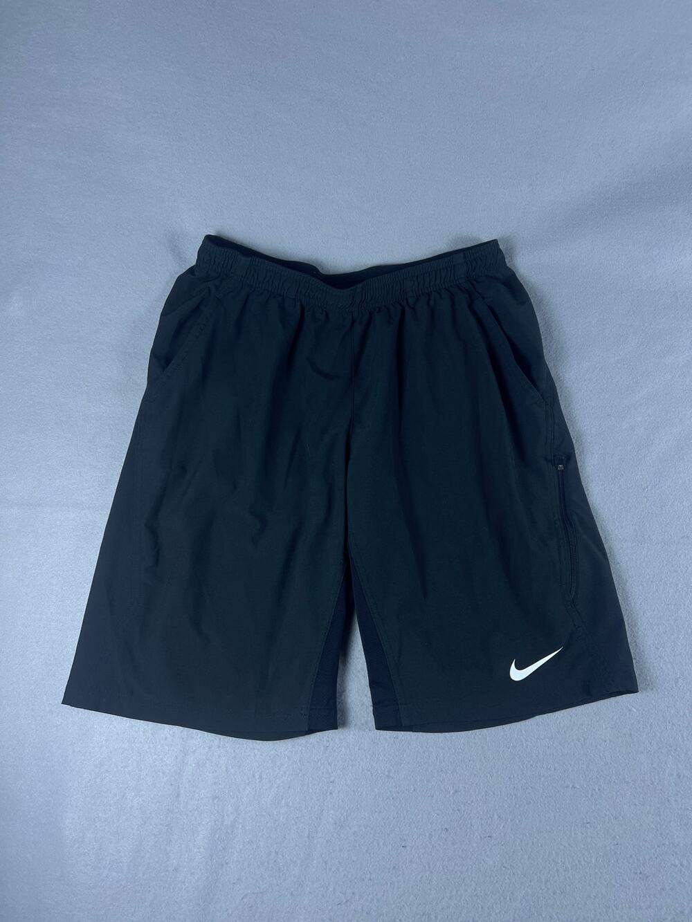 Nike Dri-FIT Shorts Mens Large Black Swoosh Athletic Workout Training Running